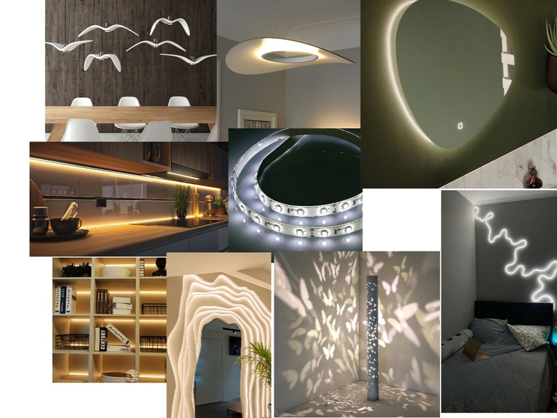 lighting materials board Mood Board by areeshaa on Style Sourcebook