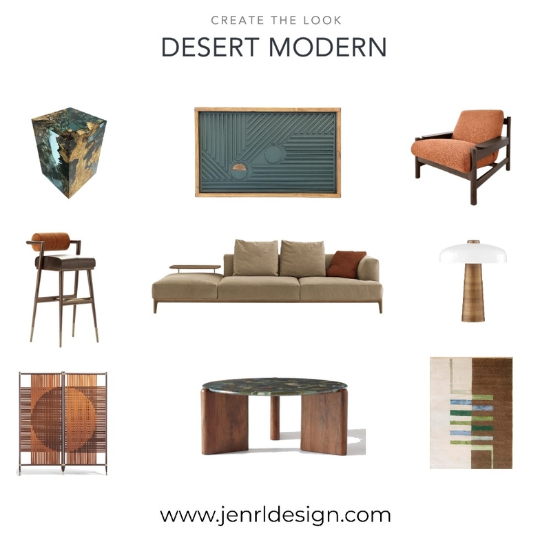 Desert Modernism I Mood Board by JenRL Design on Style Sourcebook