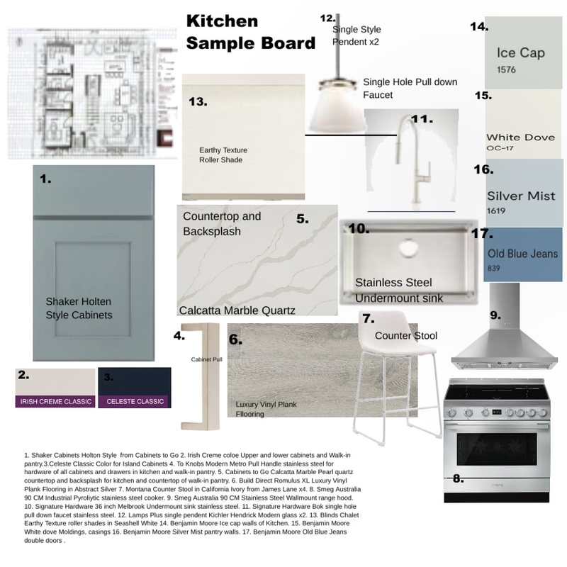 Kitchen Sample Board Mood Board by thebridalroominc@gmail.com on Style Sourcebook