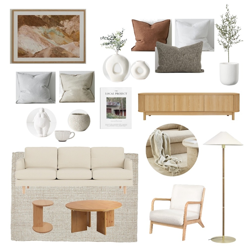 AMBLESIDE - MAIN LIVING Interior Design Mood Board by Mim Interiors
