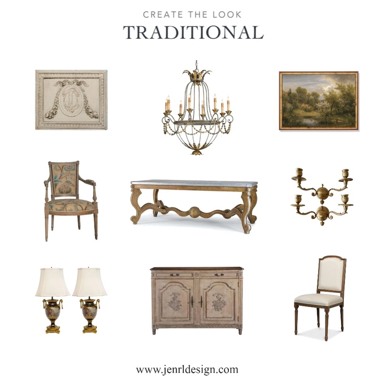 Traditional - Create the Look Mood Board by JenRL Design on Style Sourcebook