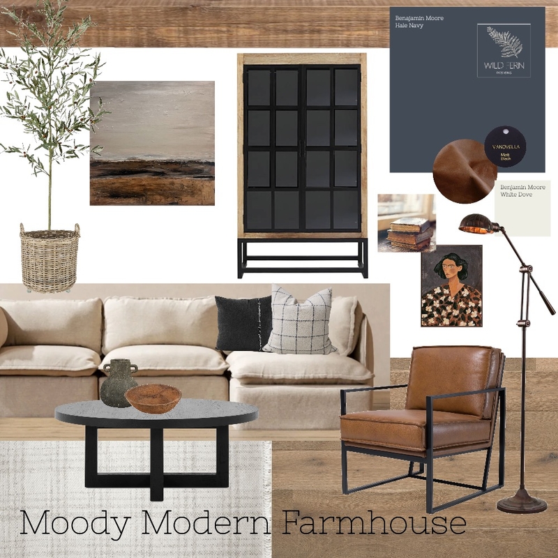 MJs Modern Farmhouse Living Room Mood Board by undefined on Style Sourcebook