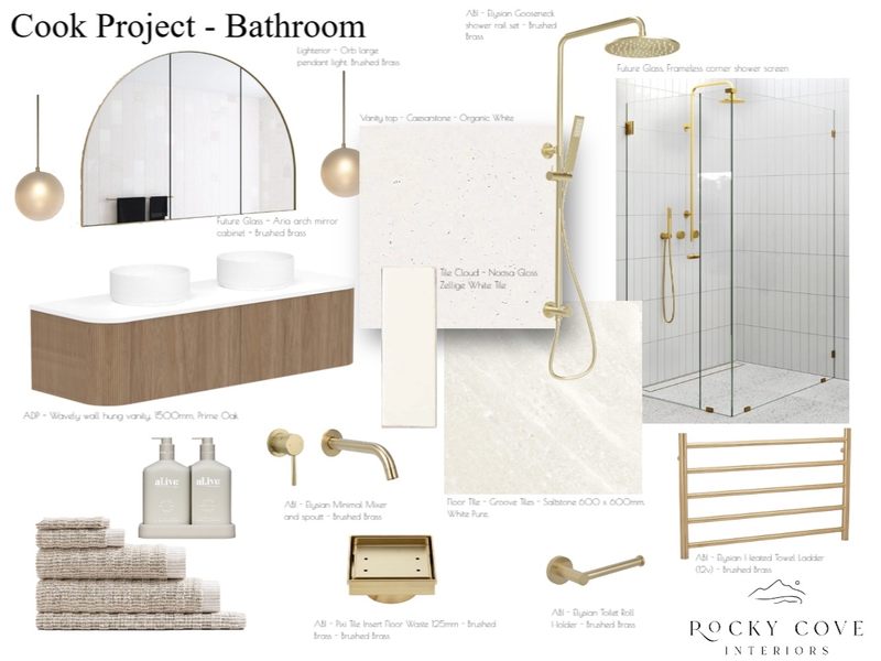 Cook Project - Bathroom Mood Board by Rockycove Interiors on Style Sourcebook