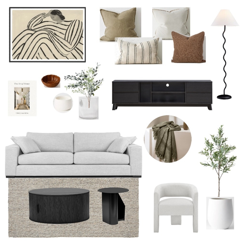 AMBLESIDE #2 - LIVING Interior Design Mood Board by Mim Interiors