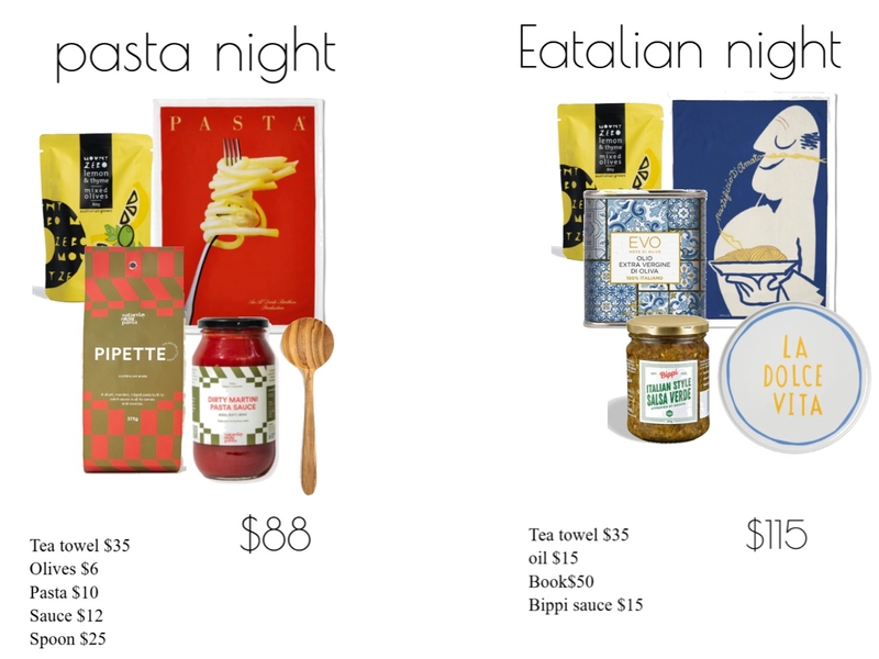 pasta night Interior Design Mood Board by Sonya Ditto