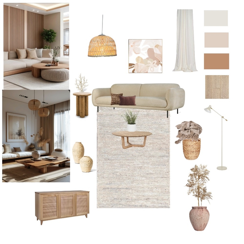 Japandi Minimalist Mood Board by Norene Lee on Style Sourcebook