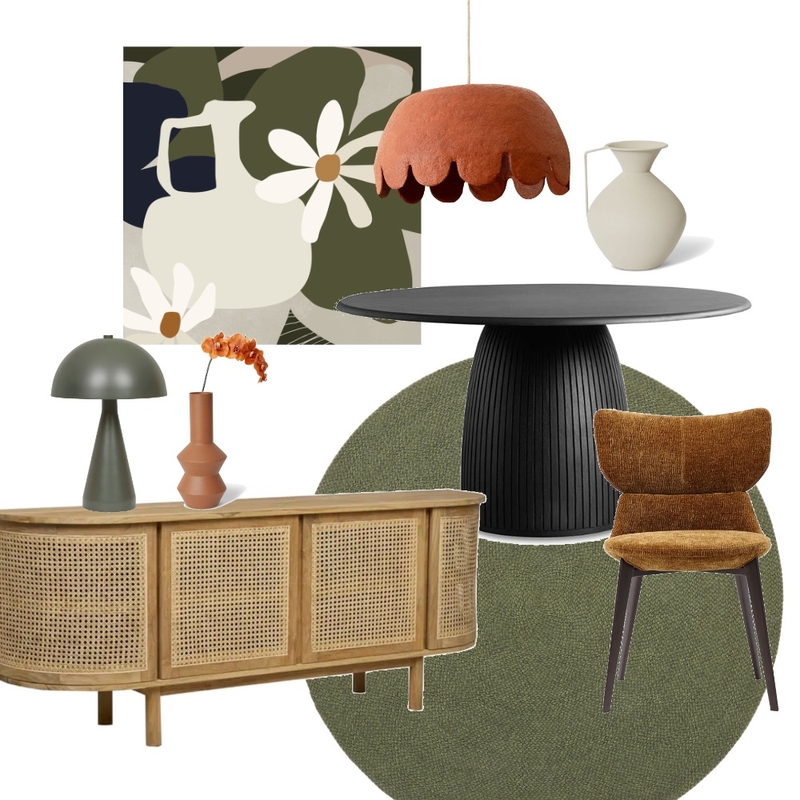 Mid Century Color Pop Dining Moodboard Mood Board by Her Decorating Business on Style Sourcebook