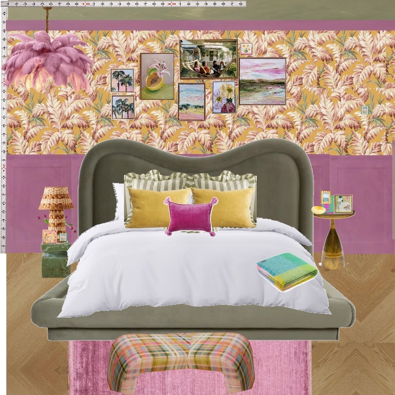 Old Hollywood Bedroom Wall Interior Design Mood Board by dl2407