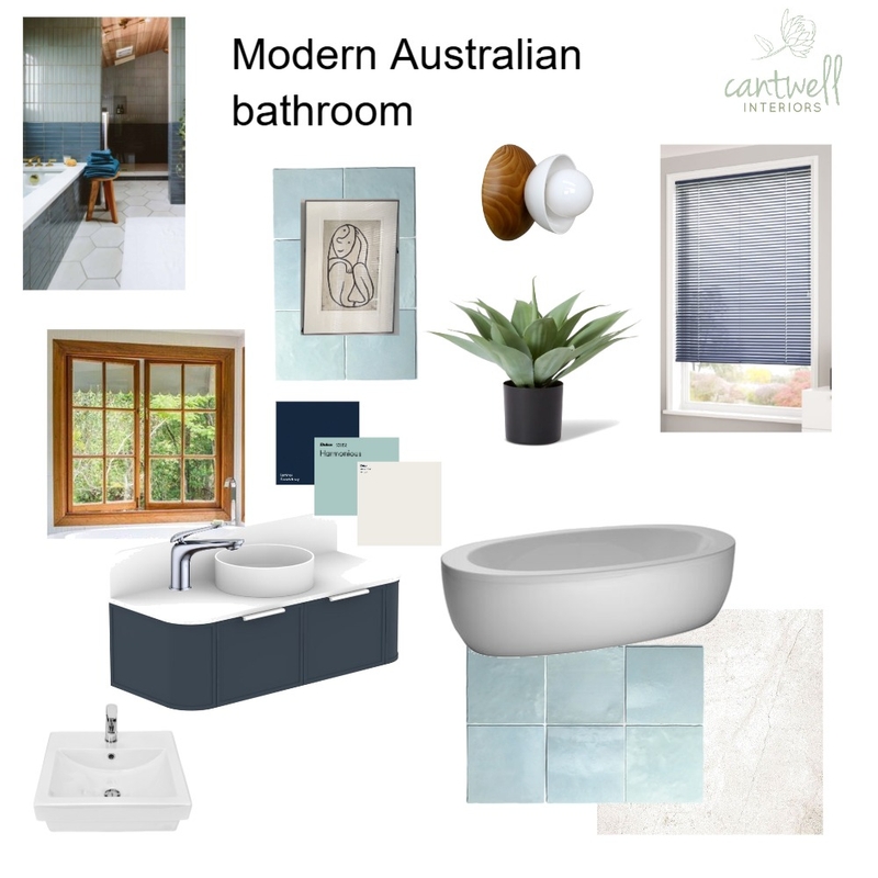 Modern Australian Bathroom Mood Board by Cantwell Interiors on Style Sourcebook