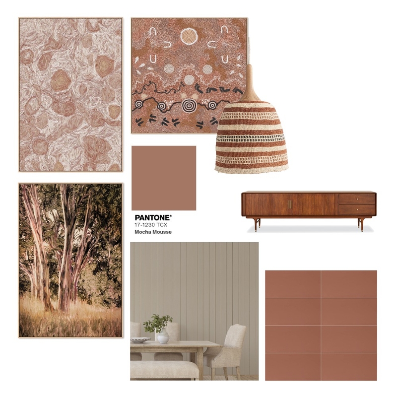 2025 Colour Of The Year: Mocha Mousse Mood Board by Gioia Wall Art on Style Sourcebook