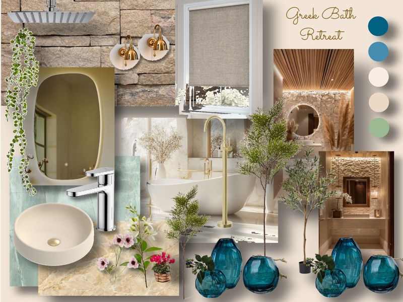 Greek Bath Retreat Mood Board by EcoStyle Interiors on Style Sourcebook