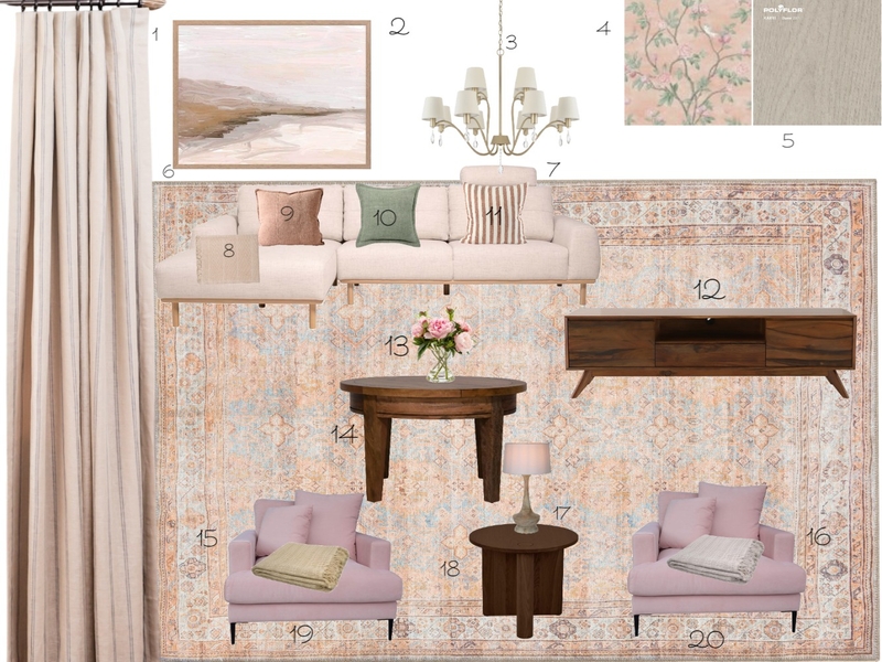 Living Area Mood Board by Ashling on Style Sourcebook