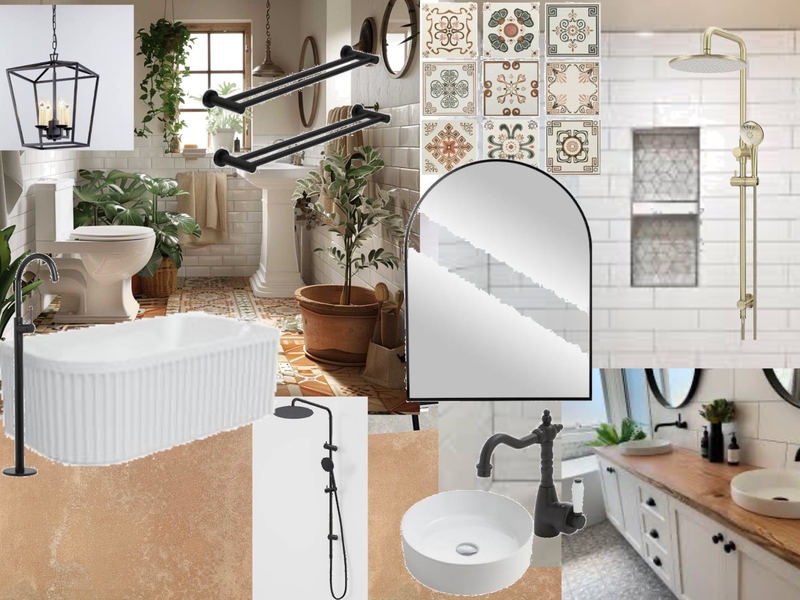 Bathroom Modern Spanish/colonial Mood Board by meg2525 on Style Sourcebook
