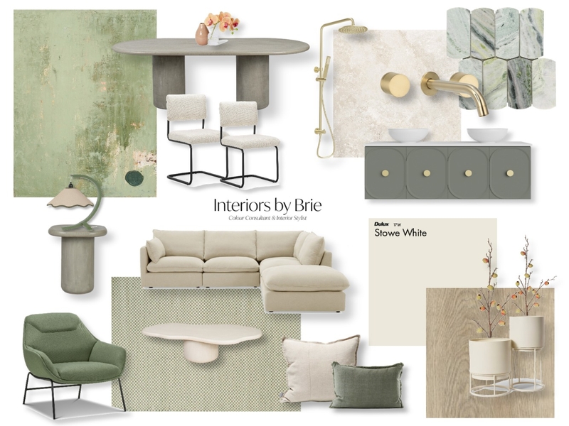 Olive Mood Board by Interiors by Brie on Style Sourcebook