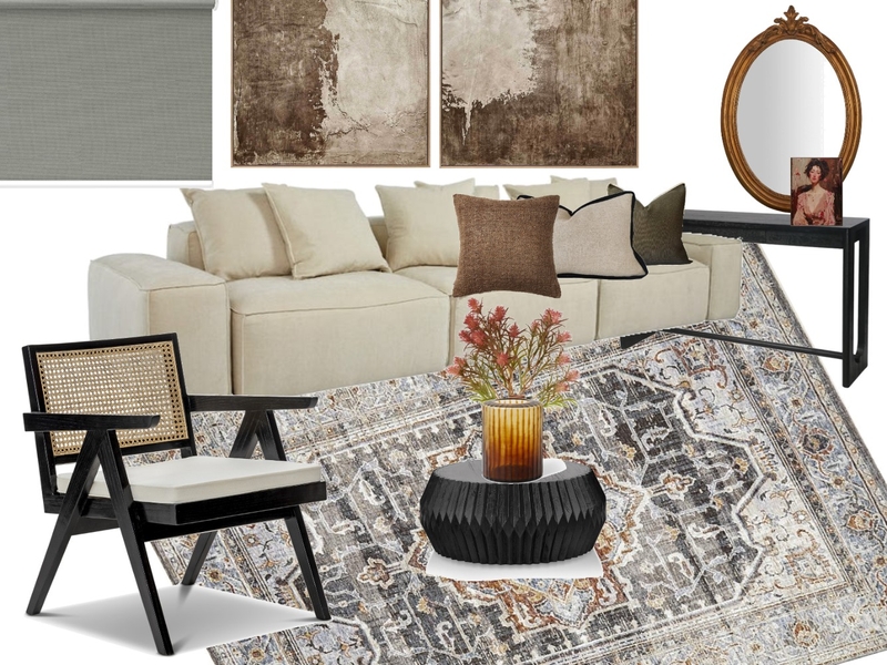 Modern Organic Living Room Mood Board by MiriamSawan on Style Sourcebook