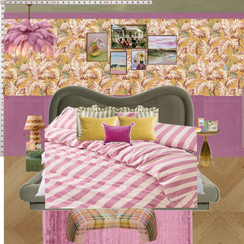 Old Hollywood Bedroom Wall Interior Design Mood Board by dl2407