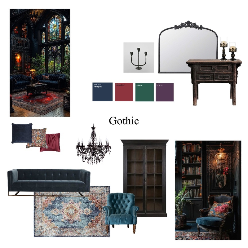 Gothic Mood Board by victoriahowe@hotmail.co.uk on Style Sourcebook