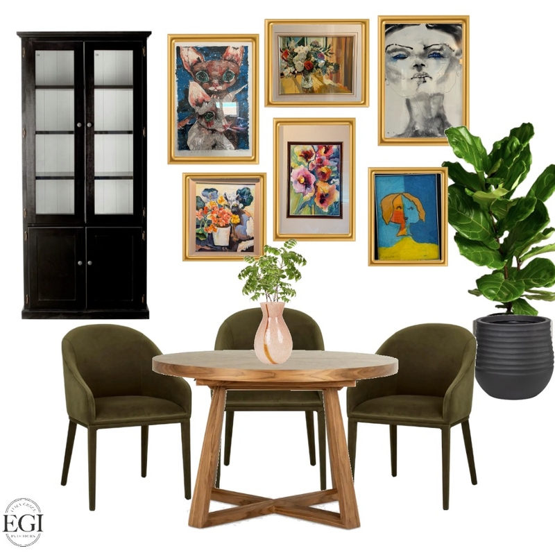 Eclectic Dining Room Mood Board by Eliza Grace Interiors on Style Sourcebook