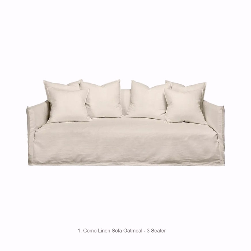 White Linen Sofa Mood Board by Ronja Bahtiyar Art on Style Sourcebook