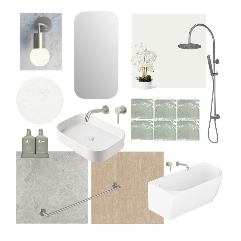 Project Zenn - Main Bathroom Mood Board by Cotter Builders on Style Sourcebook