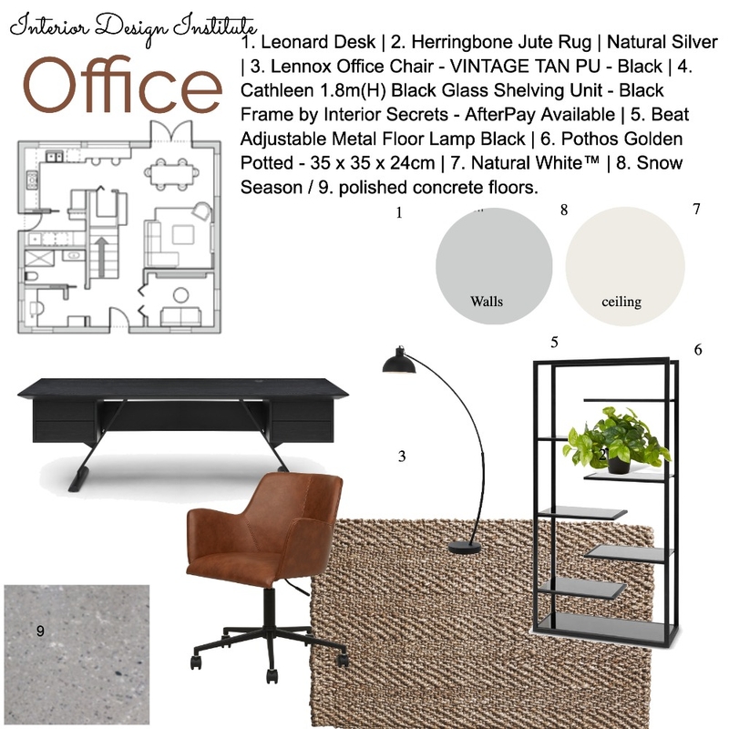 Office Mood Board by Clairemcgirr on Style Sourcebook
