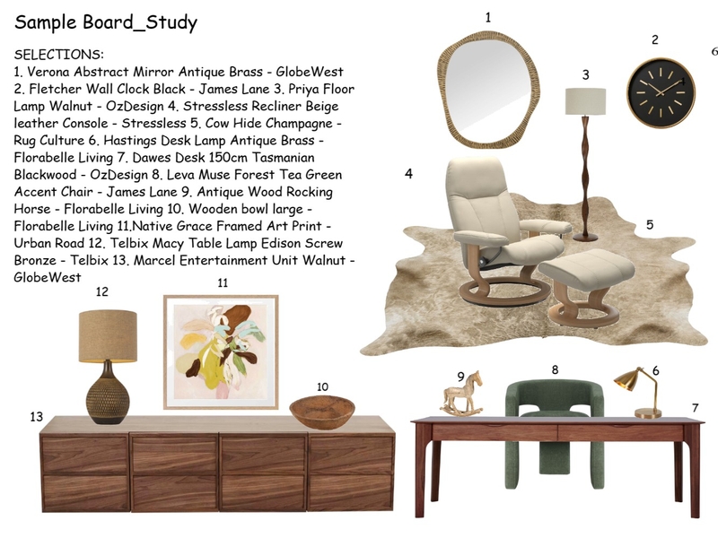 Study Module 9 Interior Design Mood Board by TABLELANDS INTERIOR DESIGN