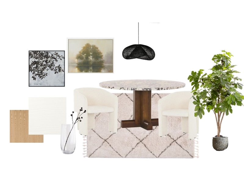 Dining Area Sample Board Interior Design Mood Board by ariapilgrim