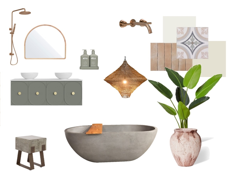 refined rustic bathroom design Mood Board by DEBJ on Style Sourcebook