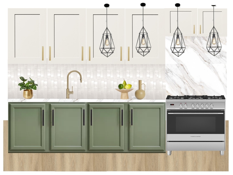 Modern Farmhouse Kitchen Interior Design Mood Board by Brianne.marie.gisele