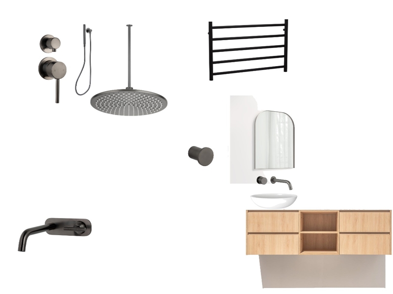 Gunmetal Bathroom fixtures Mood Board by dingorng@gmail.com on Style Sourcebook