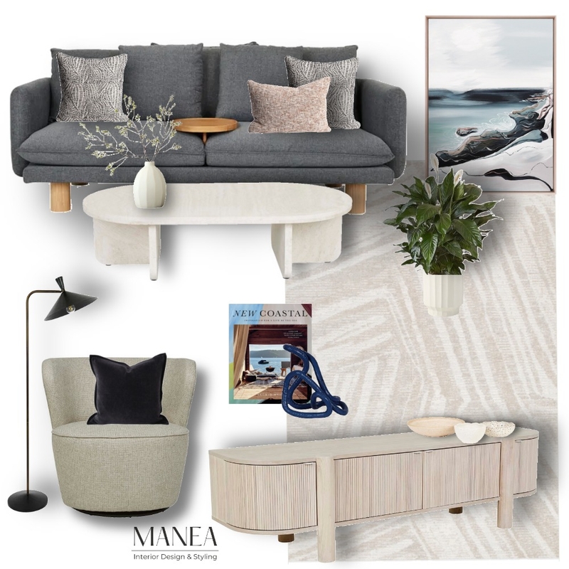 Crompton Contemporary Living Mood Board by Manea Interior Design & Styling on Style Sourcebook