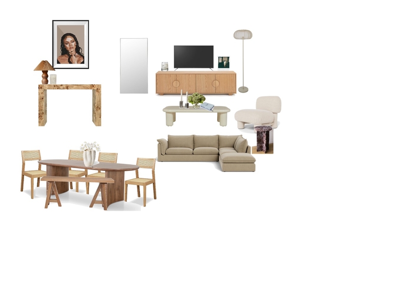 Lounge Room Interior Design Mood Board by ashbakewell