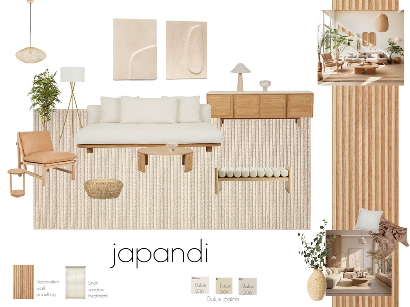 IDR 507 Japandi Mood Board by vhansen@gmail.com on Style Sourcebook