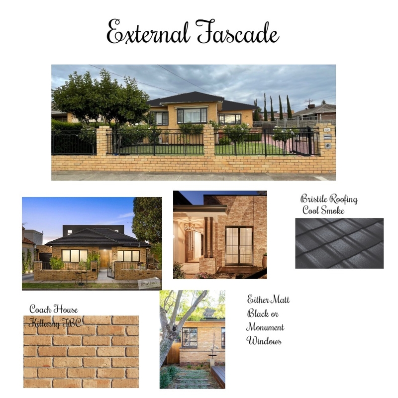 External Fascade Mood Board by Space Style Melbourne on Style Sourcebook
