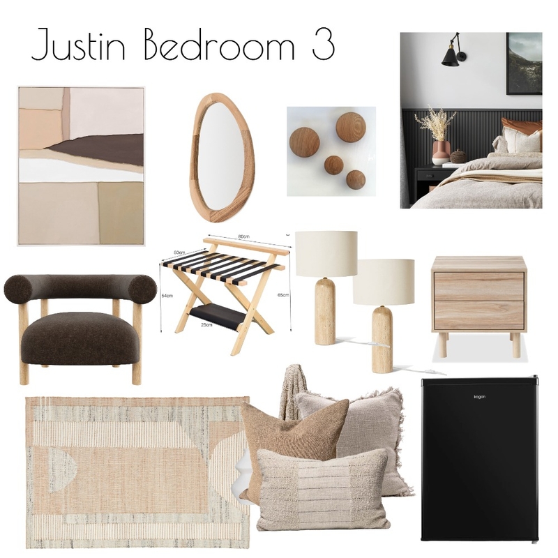 Justin Bedroom 3 Interior Design Mood Board by Style by Sisters