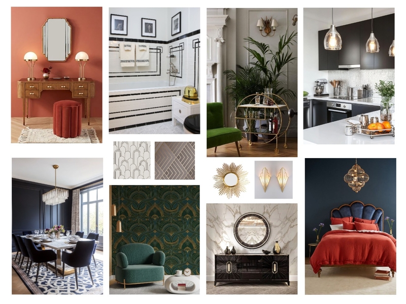 Art Deco Mood Board by Ajeless Designs on Style Sourcebook