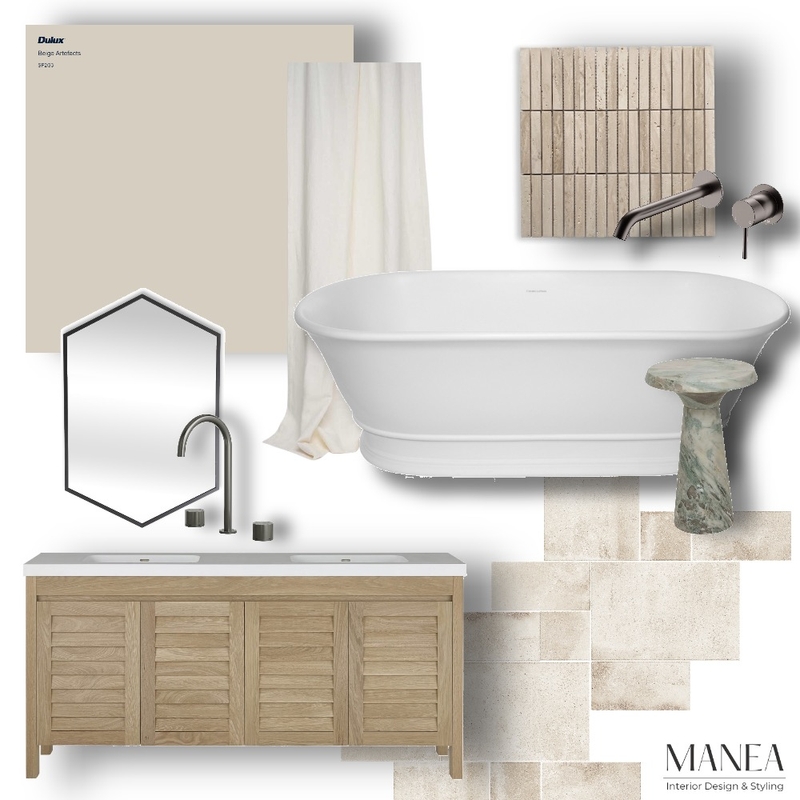 Bondi Bathroom Selections Mood Board by Manea Interior Design & Styling on Style Sourcebook