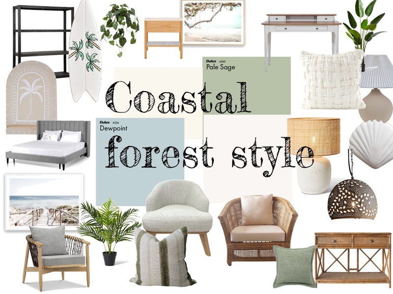 Coastal Forest style room Mood Board by dara.yum@education.nsw.gov.au on Style Sourcebook