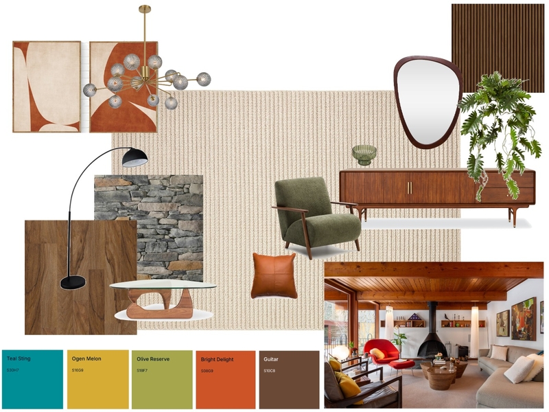 Mid Century Modern Mood Board by amber.ec@outlook.com.au on Style Sourcebook