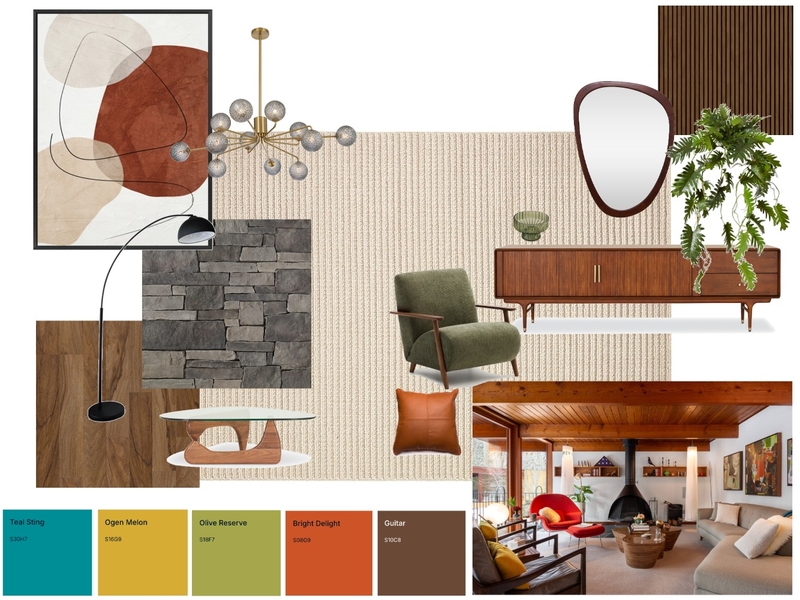 Mid Century Modern Mood Board by amber.ec@outlook.com.au on Style Sourcebook