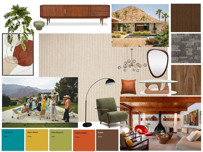 Mid Century Modern Mood Board by amber.ec@outlook.com.au on Style Sourcebook