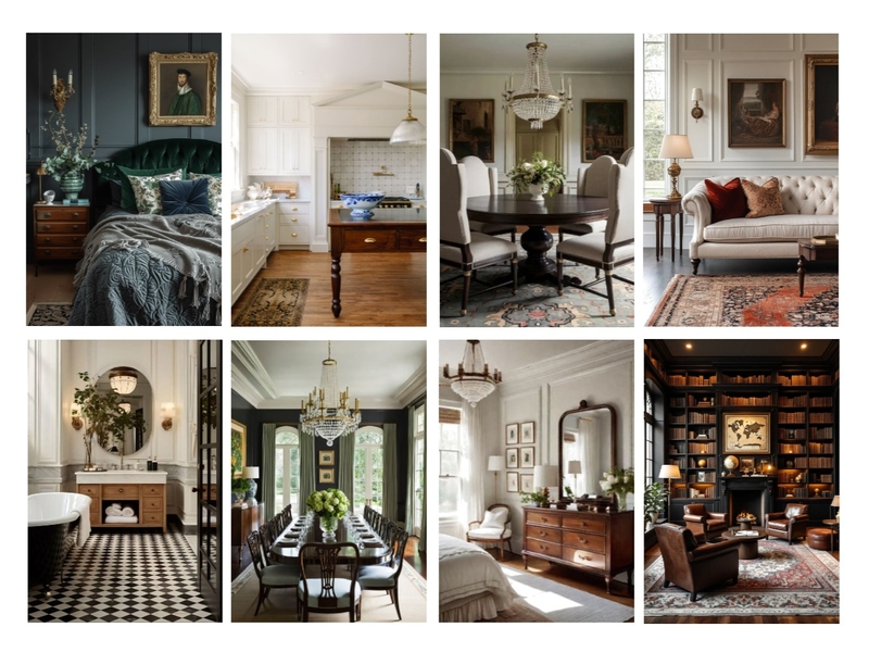 Traditional Mood Board by Ajeless Designs on Style Sourcebook