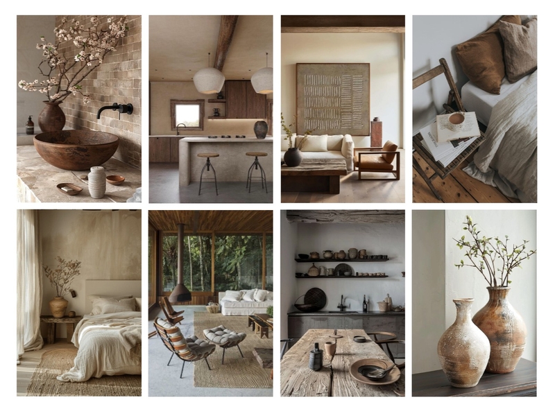 Wabi-Sabi Mood Board by Ajeless Designs on Style Sourcebook