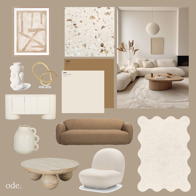 Brown Living Room Mood Board by odeinterior on Style Sourcebook