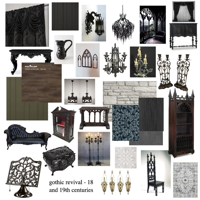 Gothic Revival Mood Board by rubys22154 on Style Sourcebook