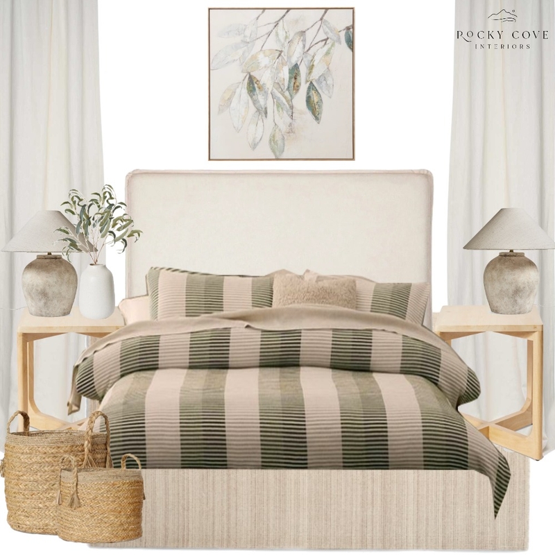 Elme Living - Native bedroom - revised Mood Board by Rocky Cove Interiors on Style Sourcebook