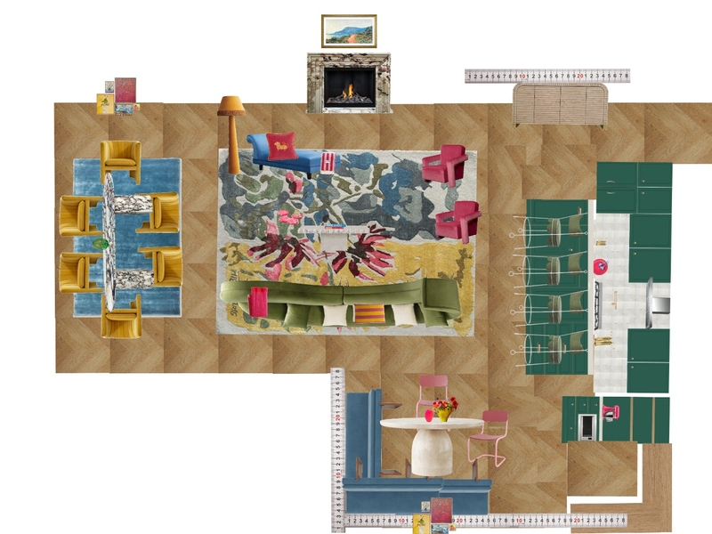 Great Room Space Planning Scale Mood Board by dl2407 on Style Sourcebook