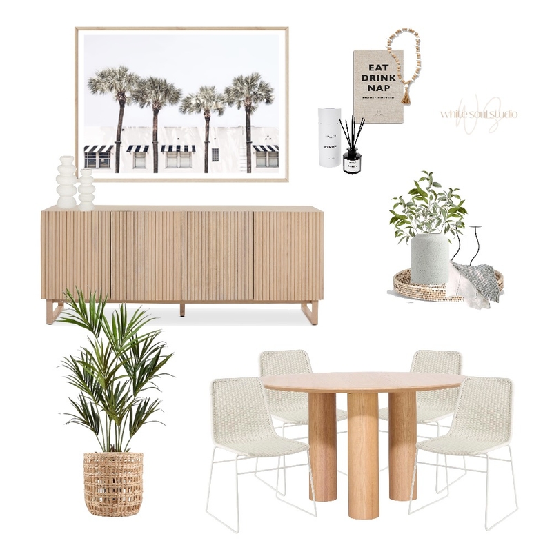Dining room - black + naturals Mood Board by White Soul Studio on Style Sourcebook