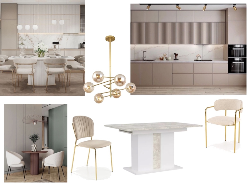 Glam kuhinja i trpezarija Mood Board by shabilobre@gmail.com on Style Sourcebook