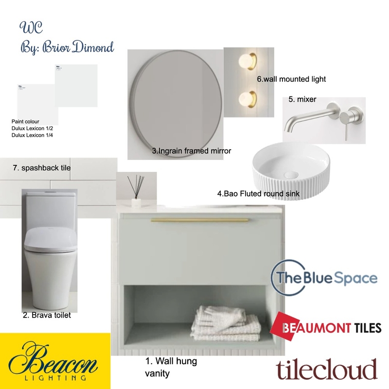 WC Interior Design Mood Board by briordimond77@gmail.com
